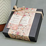 Peaceful Blue Flowers with Chocolates