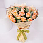 Peach Love 20 Rose Bouquet