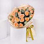 Peach Love 20 Rose Bouquet