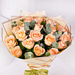 Peach Love 20 Rose Bouquet