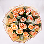 Peach Love 20 Rose Bouquet