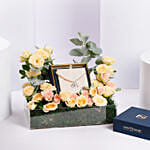 سلة ورد مع سوار سانت أونوريه باريس