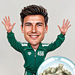 Personalised Caricature Green Tracksuit No 456