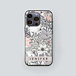 Personalised Iphone 14 Pro Max Case With Floral Pattern