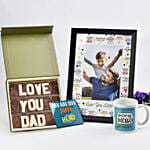Personalised Love U Dad Frame Combo