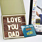 Personalised Love U Dad Frame Combo