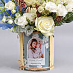 باقة ورد وبرواز صورة مخصص أنيق جداً