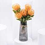 Pin Cushion Flowers In Vase