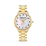 ماركة بولييس - ساعة لون ذهبي فاخرة في بوكس ورد