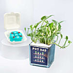 Pot Dad Plant and Cake Combo