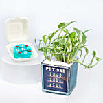 Pot Dad Plant and Cake Combo
