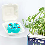 Pot Dad Plant and Cake Combo