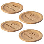 Premium Bamboo Engraved Coaster