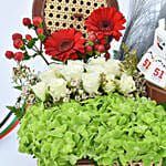 Premium Collection National Day Flowers and Chocolate