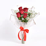 Pretty Red Roses in a Bunch