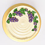 Purple Aster Flowers Vanilla Cake One Kg