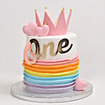 Rainbow Birthday Marble Cake