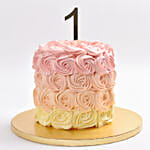Rosette 1St Birthday Cake Marble