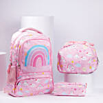 Rainbow Design Back to school bags for Girls