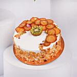 Rakhi Flowers And Vanilla Cake For Bhai