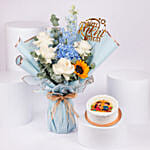 Rakhi Special Chocolate Cake With Flowers