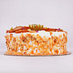 Rakhi Special Half Kg Vanilla Cake Topped With Gulab Jamun And Kiwi