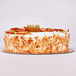 Rakhi Special One Kg Vanilla Cake Topped With Gulab Jamun And Kiwi