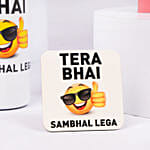 Rakhi with Tumbler Gift Set