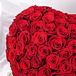 Red Roses Valentines Heart Shape Box