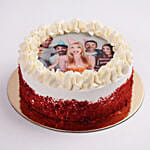Red Velvet Photo Cake For Birthday Half kg