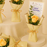 Rose Bouquet Set Of 4 For Teacher