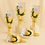 Roses Bouquet Set Of 5 For Teacher