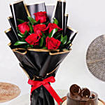 Roses & Fudge Cake