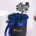 Royal Dad Blooms Box With Cake