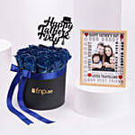 Royal Dad Blooms Box With Frame
