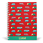 دفتر ملاحظات ثيم باص المدرسة