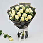 Serene 25 White Rose Bouquet