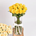 Set of 3 Vase with Enchanting Roses