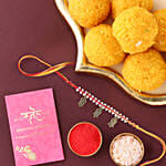 Sneh Feng Shui Beads Rakhi & Motichoor Laddoos