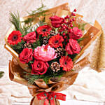 باقة ورد الكريسماس غلاف بيج