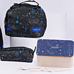 Space Design Back To School Bag With Lunch Box