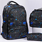 Space Design Back To School Bag With Lunch Box