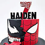 Spider Venom Showdown Red Velvet Cake