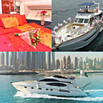 SUNRISE 52FT Yacht With Balloon Decor and Bouquet