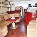 SUNRISE 52FT Yacht With Balloon Decor and Bouquet