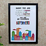 SuperHero Dad Photo Frame