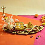 Sweets Ganesha and Diyas Platter