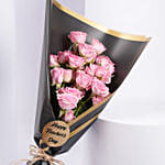 Teachers Day Pink Roses Bouquet