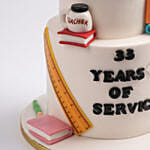 Teachers Tribute Red Velvet Cake