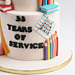 Teachers Tribute Red Velvet Cake